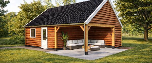 Houten schuur Bakkeveen