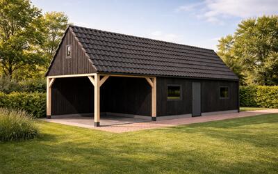 Houten schuur Nooitgedacht