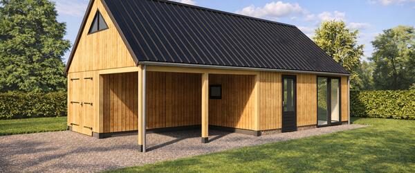 Houten schuur Jubbega