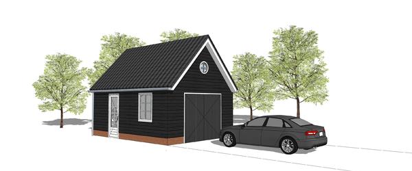 Houten garage Gorssel
