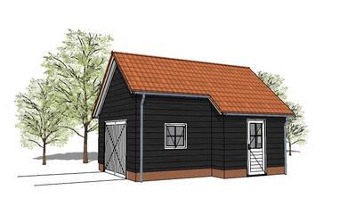 Houten garage Leersum