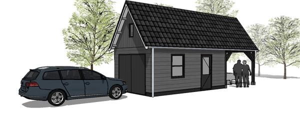 Houten garage Deventer