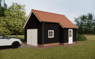 Houten garage Leersum
