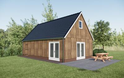 Houten schuur Boornbergum