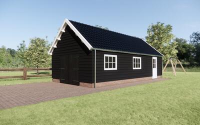 Houten garage Ooij