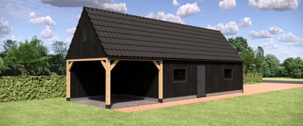 Houten schuur Nooitgedacht