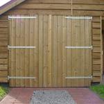 Houten garagedeuren